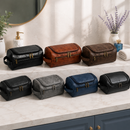 Bolsa Necessárie Viagem Vintage em Couro Masculina Feminina