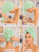 Toalha Antifrizz de Microfibra Para Cabelo Clean Hair