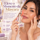 GOKOCO Massageador Digital Facial Elétrico Quartzo Rosa com LED Vibra Aquece