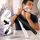 Aparelho de Barbear Retrô Clássico com Lâminas Aço Inox Navalha de Luxo