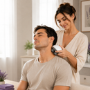 Massageador de Cabeça Multifuncional com Luz Vermelha - Impermeável