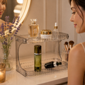 Organizador de Luxo Prateleira para Closet em Acrílico Porta Maquiagem Beleza linhas