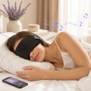 Fones de ouvido com máscara de olho para dormir - Alivio Ansiedade