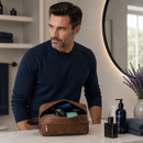 Bolsa Necessaire para Viagem de Couro Organizadora Bolsa Executivo