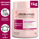 Creme Hidramais para Massagem Drenagem Linfática 1kg hidratante reduz celulite redução de medidas varizes loção corpo