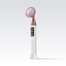 GOKOCO Massageador Digital Facial Elétrico Quartzo Rosa com LED Vibra Aquece