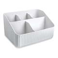 Organizador Minimalista Para Banheiro Com Divisórias Multiuso